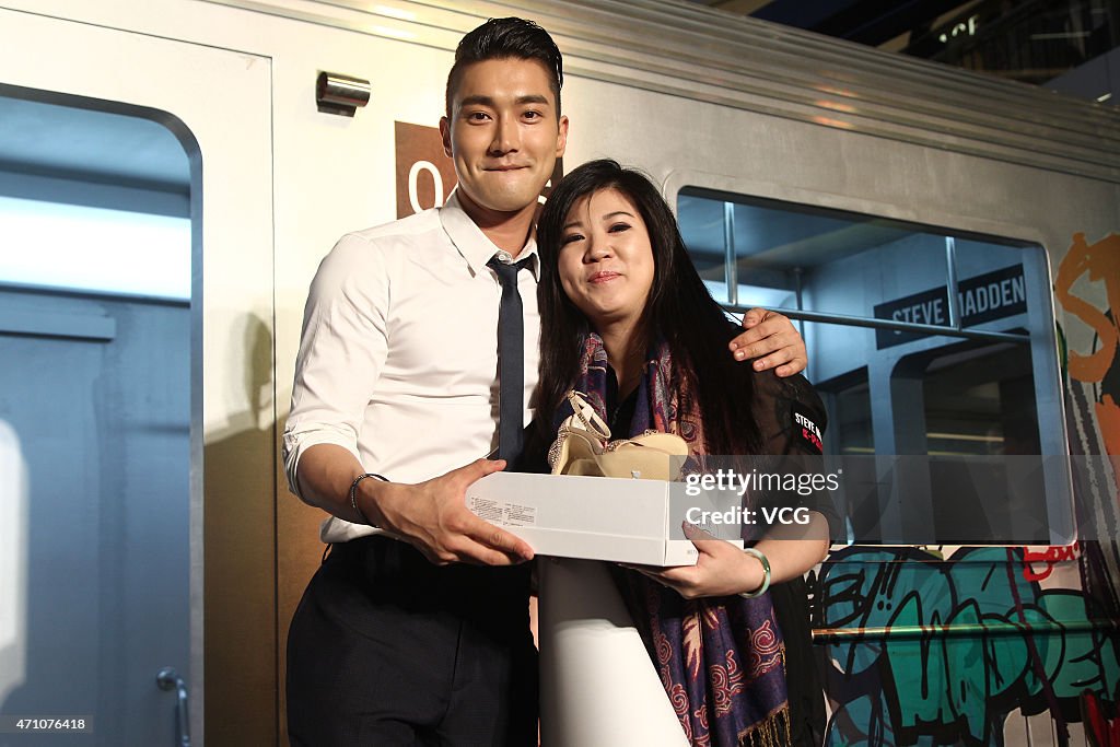 Choi Siwon Attends Steve Madden Activity In Shanghai