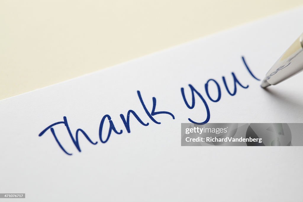 Thank you card