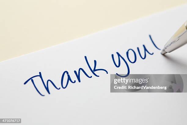 thank you card - thank you korte frase stockfoto's en -beelden