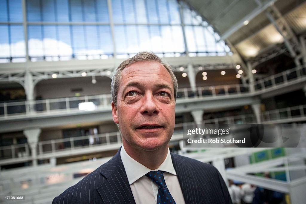 Nigel Farage Speaks At Master Investor Event