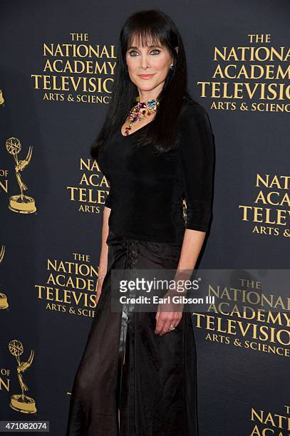 Actress Connie Sellecca attends the 42nd Annual Daytime Creative Arts Emmy Awards at Universal Hilton Hotel on April 24, 2015 in Universal City,...