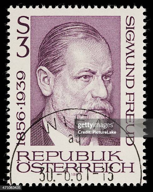 sello de austria sigmund freud - sigmund freud sigmund freud fotografías e imágenes de stock
