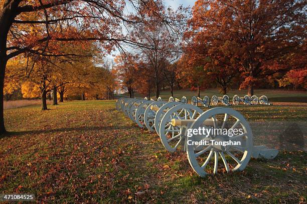 display de cannon - american troops at valley forge fotografías e imágenes de stock