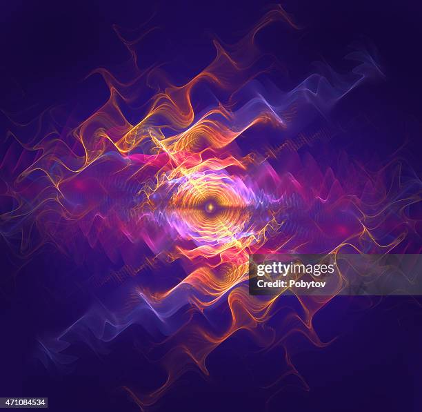 fiery tunnel, abstract art background - purple galaxy background stock illustrations