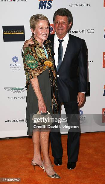 Actor/singer Frankie Avalon and wife Kathryn Diebel attend the 22nd Annual Race to Erase MS event at the Hyatt Regency Century Plaza on April 24,...