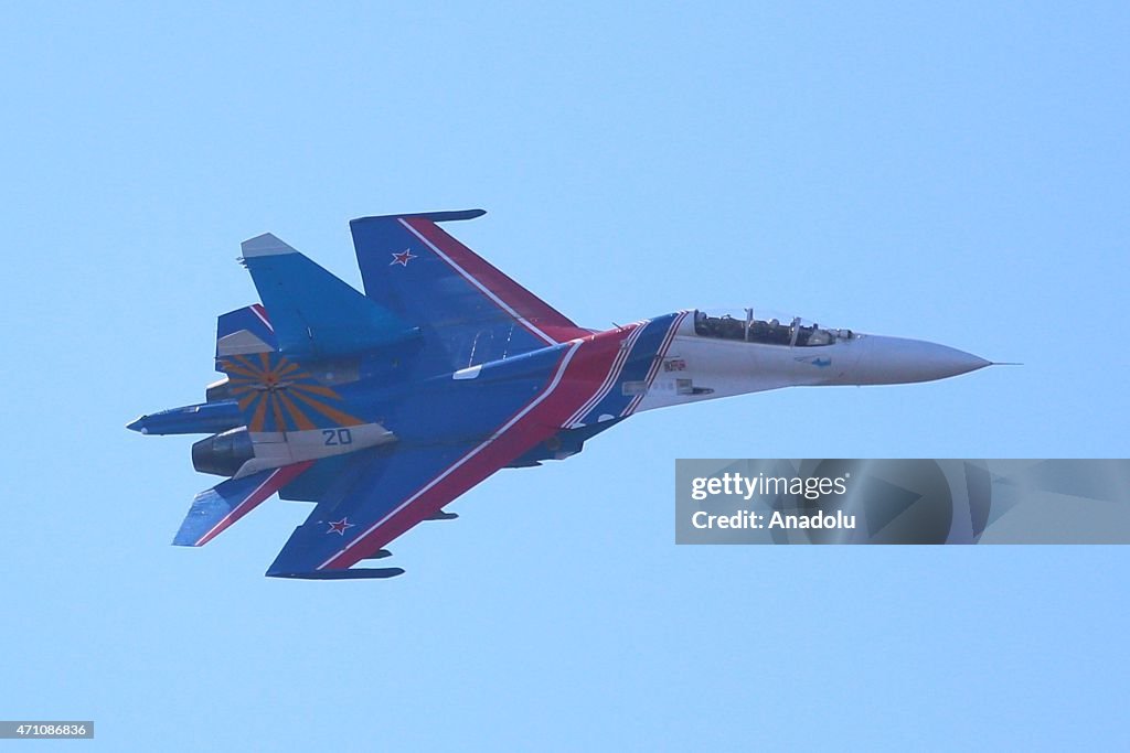 Russian Knights air show in Saint-Petersburg