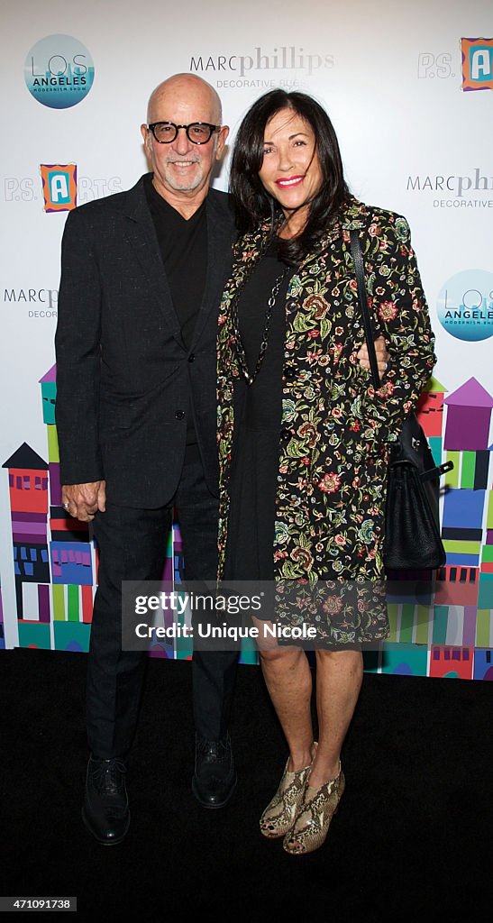 Musician Roy Bittan and Amy Bittan attend the LA Modernism Opening