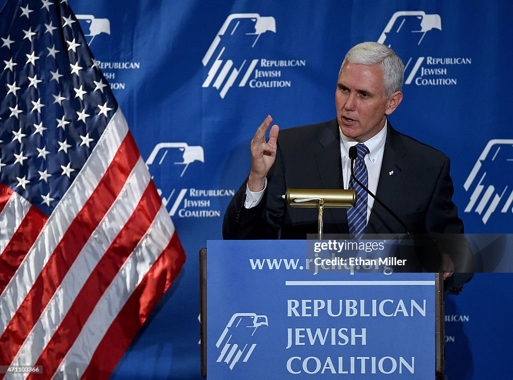 Prominent Republicans Address The Republican Jewish Coalition Spring Meeting