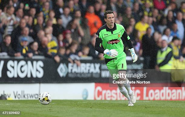 Jon McLaughlin of Burton Albion in action during the Sky Bet League Two match between Burton Albion and Northampton Town at Pirelli Stadium on April...