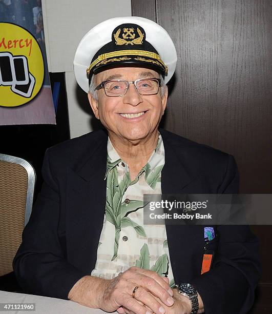 Gavin MacLeod attends day 2 of the Chiller Theater Expo at Sheraton Parsippany Hotel on April 25, 2015 in Parsippany, New Jersey.