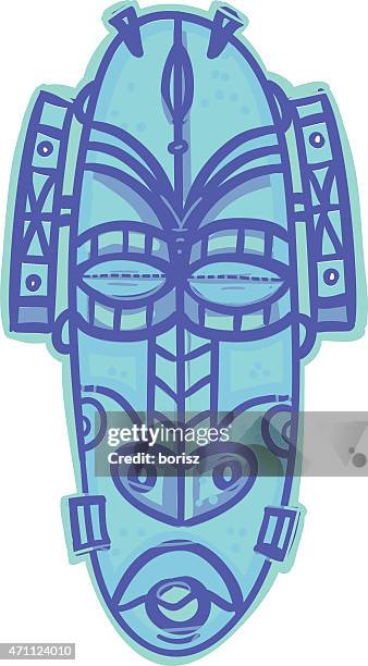african mask - zulu stock illustrations