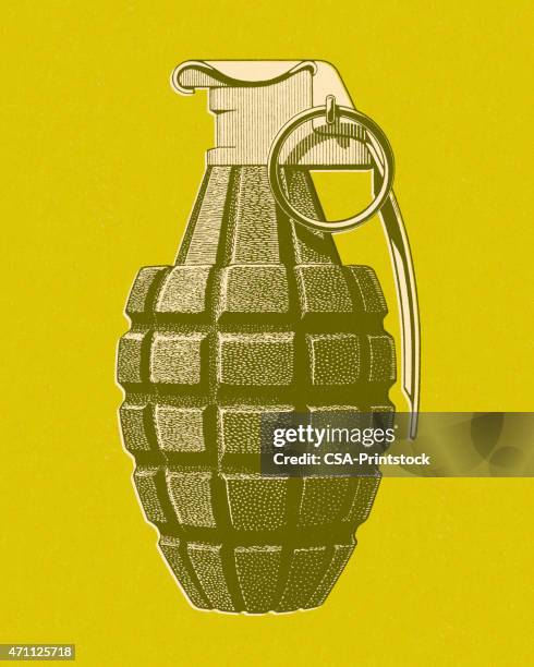 hand grenade - hand grenade stock illustrations