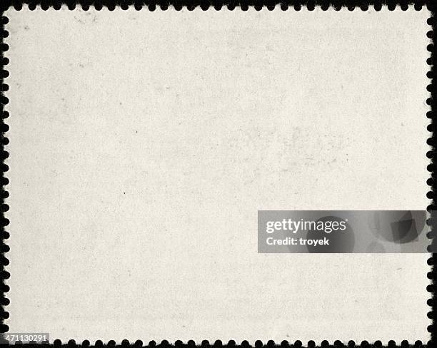 blank white postage stamp with serrated edges - ripped paper edge stock pictures, royalty-free photos & images