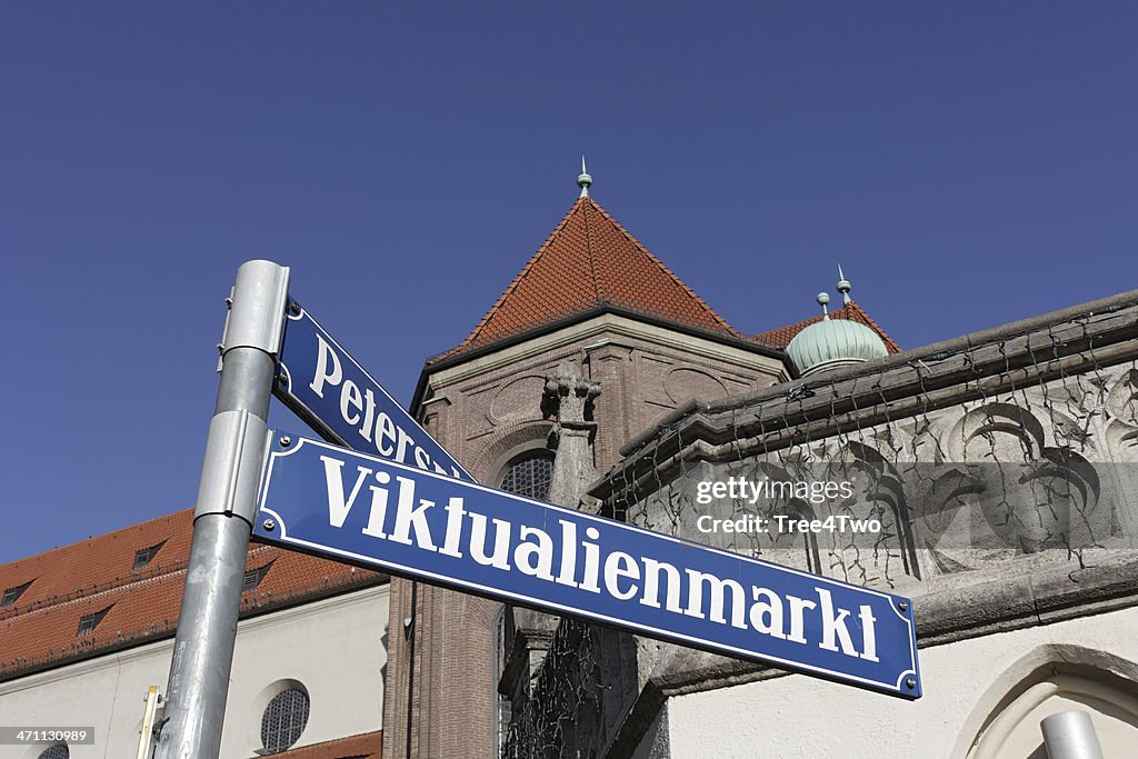 München Straßenschild-Viktualienmarkt
