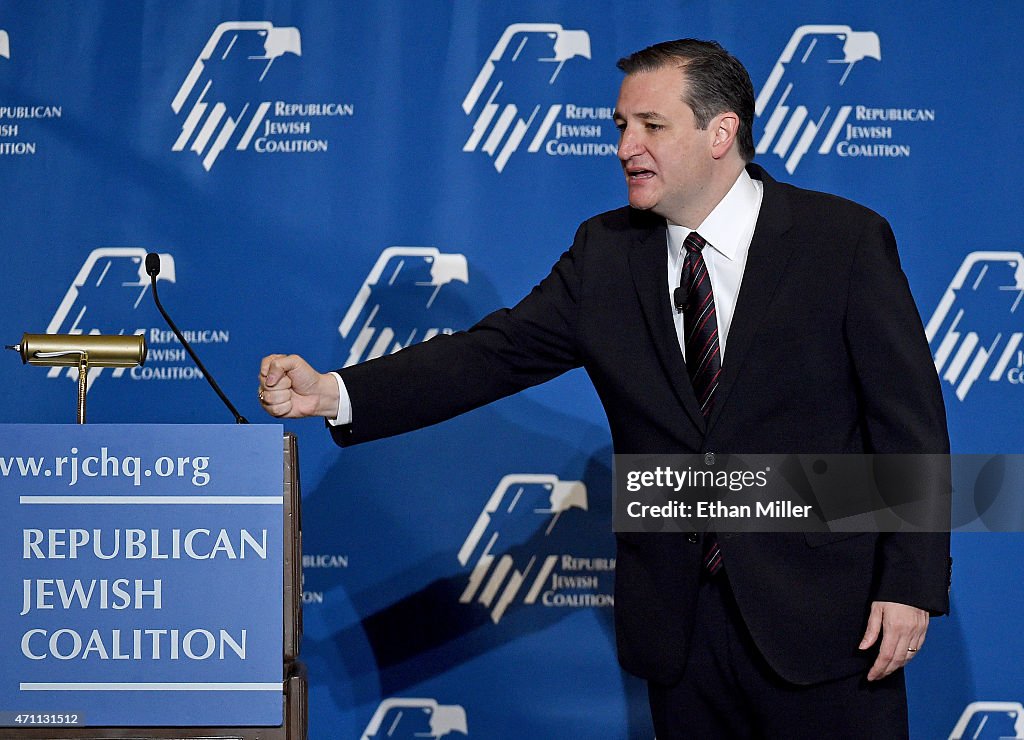 Prominent Republicans Address The Republican Jewish Coalition Spring Meeting