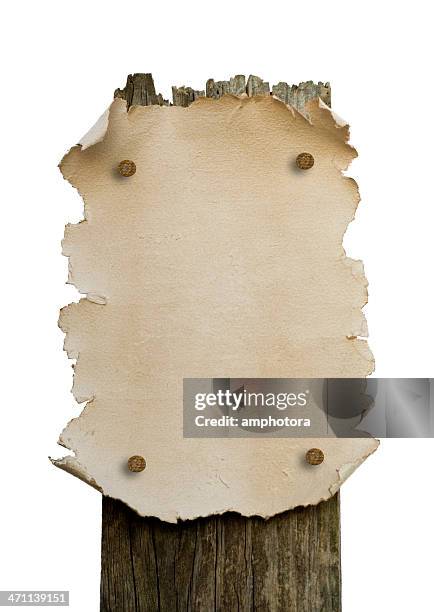 old paper sign - wooden sign post stock pictures, royalty-free photos & images