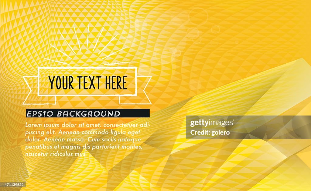 Example Text Background Abstract Golden Background With Text Symbol High-Res Vector Graphic ...
