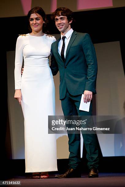 Marta Nieto and Alberto Amarilla attend the 18th Malaga Spanish Film Festival ceremony at the Cervantes Theater on April 25, 2015 in Malaga, Spain.