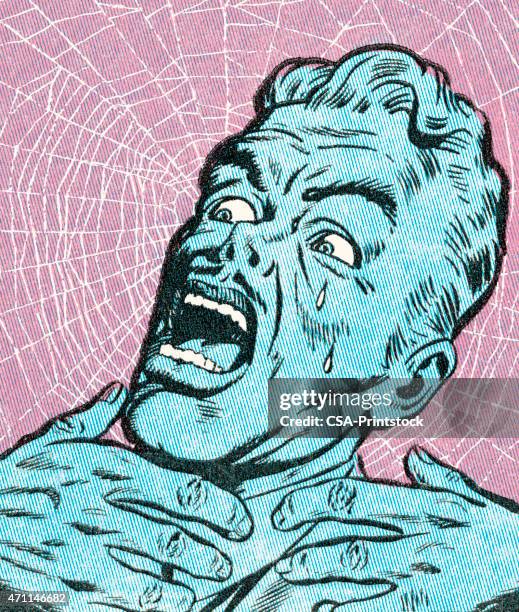 attack - choking stock illustrations