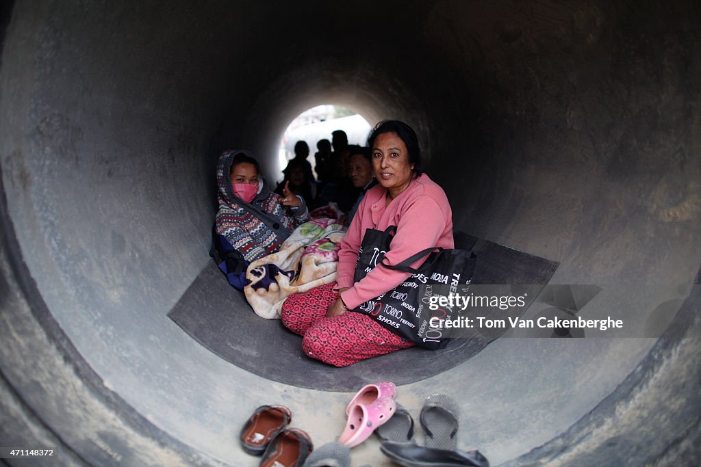 Kathmandu Struck By Powerful Earthquake