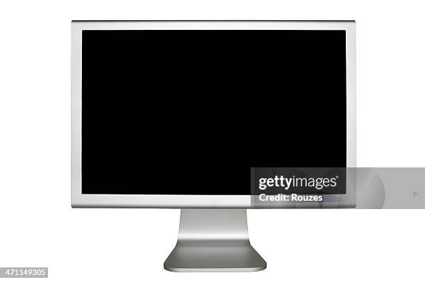 monitor on white - waveform monitor stock pictures, royalty-free photos & images