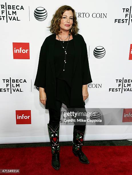 Actress Kelly LeBrock attends the closing night screening of "Goodfellas" during the 2015 Tribeca Film Festival at Beacon Theatre on April 25, 2015...