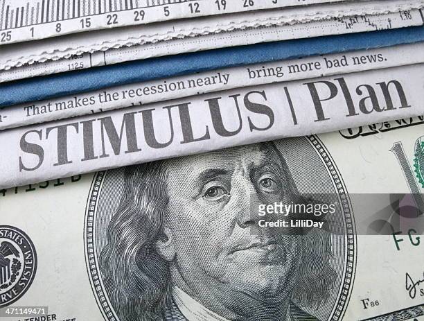 stimulus plan headline - economic stimulus stock pictures, royalty-free photos & images