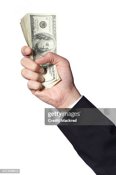 cash - american one hundred dollar bill stockfoto's en -beelden