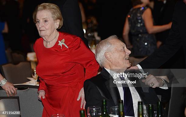 Madeleine Albright ,the 64th Secretary of State of the United States and CBS News' Chief Washington Correspondent Bob Schieffer attend at the annual...