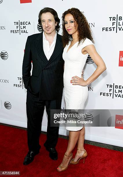 Actor Frederico Castelluccio and Yvonne Maria Schaefer attend the Tribeca Film Festivals closing night, 25th anniversary of "Goodfellas",...