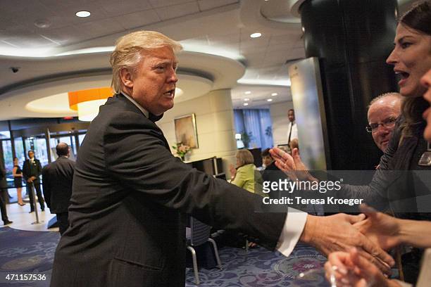 Donald Trump attends the 101st Annual White House Correspondents' Association Dinner at the Washington Hilton on April 25, 2015 in Washington, DC.