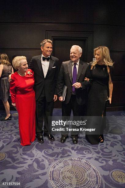 Madeleine Albright, Tim Daly, Bob Schieffer, and Tea Leoni attend the 101st Annual White House Correspondents' Association Dinner at the Washington...