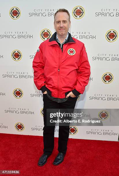 Chairman of NBC Entertainment Robert Greenblatt attends City Year Los Angeles Spring Break at Sony Studios on April 25, 2015 in Los Angeles,...