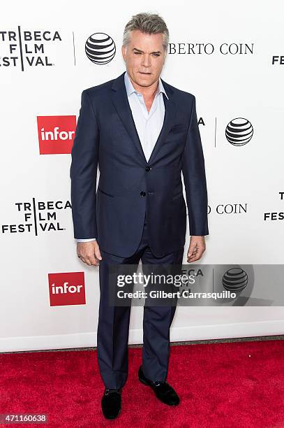 Actor Ray Liotta attends the closing night screening of 'Goodfellas' during the 2015 Tribeca Film Festival at Beacon Theatre on April 25, 2015 in New...