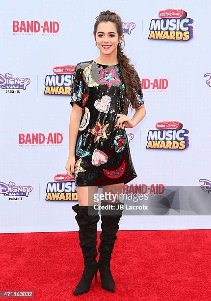 Sammi Sanchez attends the 2015 Radio Disney Music Awards at Nokia Theatre L.A. Live on April 25, 2015 in Los Angeles, California.