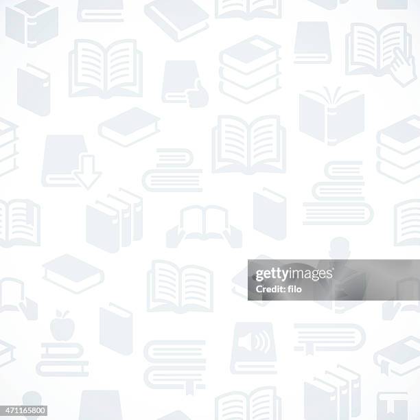 nahtlose bildung und bücher im hintergrund - handbuch stock-grafiken, -clipart, -cartoons und -symbole