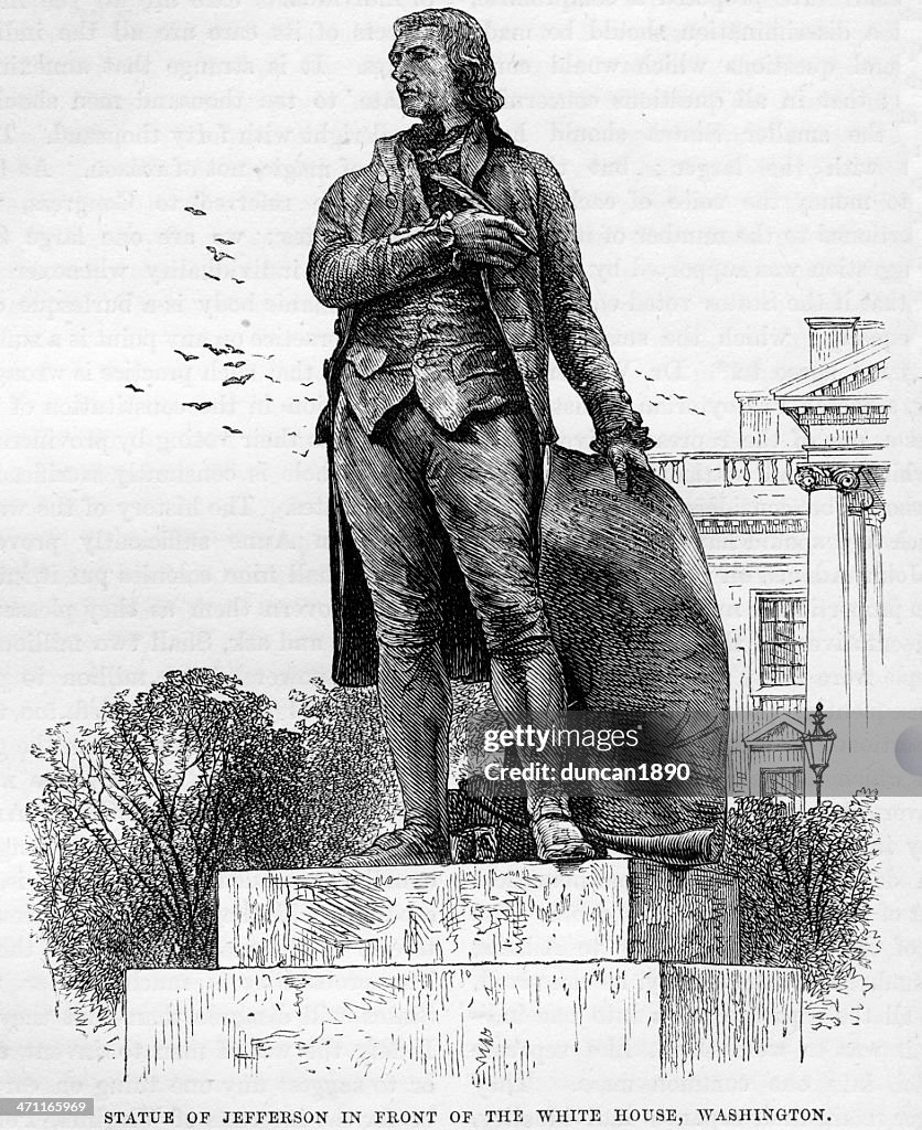 Statue of President Thomas Jefferson