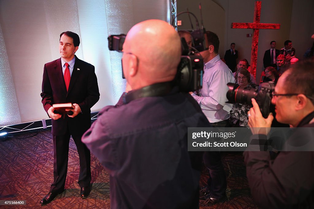Republicans Hopefuls Speak At Iowa Faith And Freedom Coalition