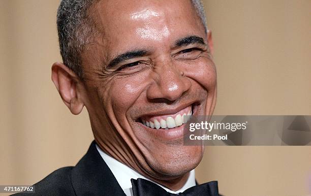 President Barack Obama attends the annual White House Correspondent's Association Gala at the Washington Hilton hotel April 25, 2015 in Washington,...