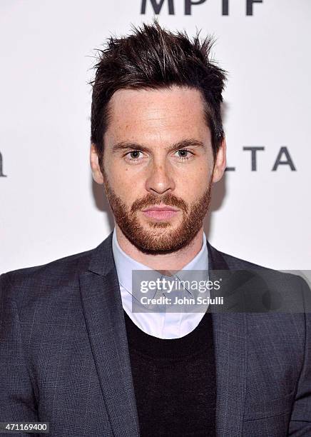 Actor Tom Riley attends the 4th Annual "Reel Stories, Real Lives", benefiting the Motion Picture & Television Fund at Milk Studios on April 25, 2015...