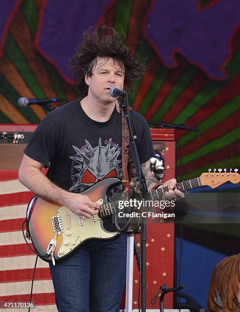 Ryan Adams performs during the 2015 New Orleans Jazz & Heritage Festival at Fair Grounds Race Course on April 25, 2015 in New Orleans, Louisiana.