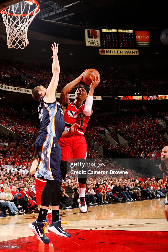 Memphis Grizzlies v Portland Trail Blazers - Game Three