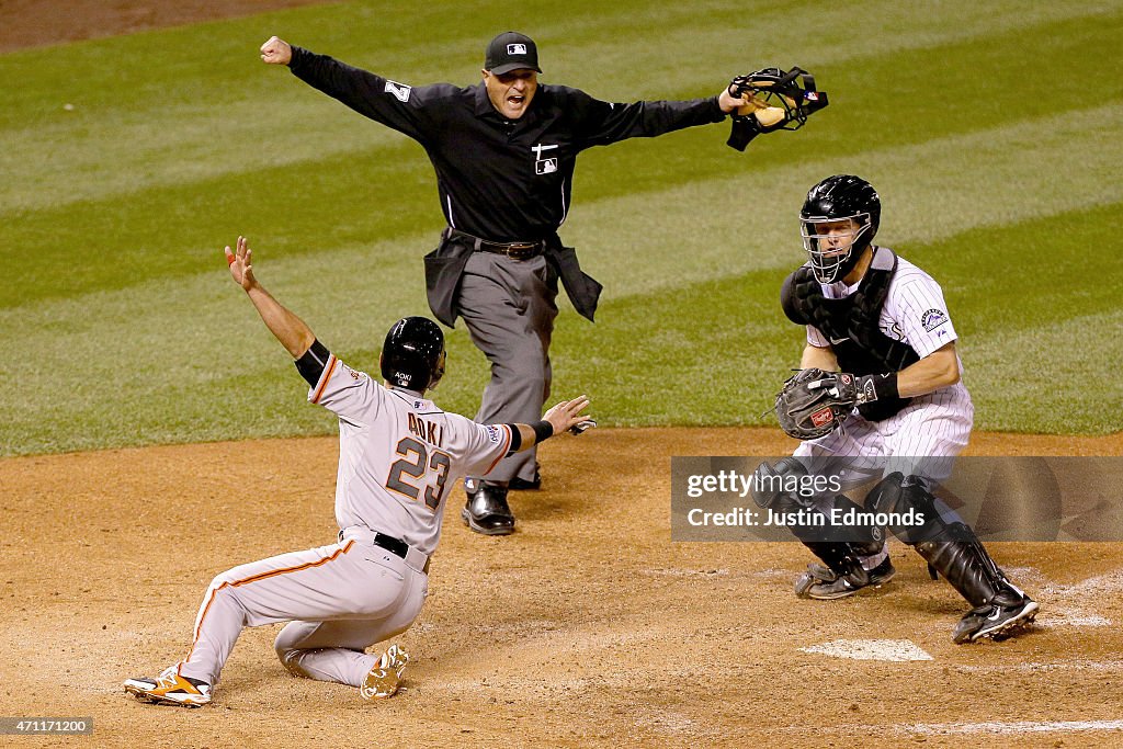 San Francisco Giants v Colorado Rockies