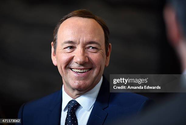 Actor Kevin Spacey arrives at the 4th Annual Reel Stories, Real Lives event benefiting the Motion Picture & Television Fund at Milk Studios on April...