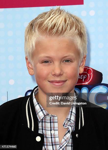 Singer Carson Lueders attends the 2015 Radio Disney Music Awards at Nokia Theatre L.A. Live on April 25, 2015 in Los Angeles, California.