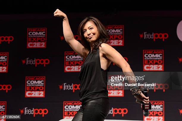 Ming-Na Wen attends C2E2 Chicago Comic and Entertainment Expo at McCormick Place on April 25, 2015 in Chicago, Illinois.