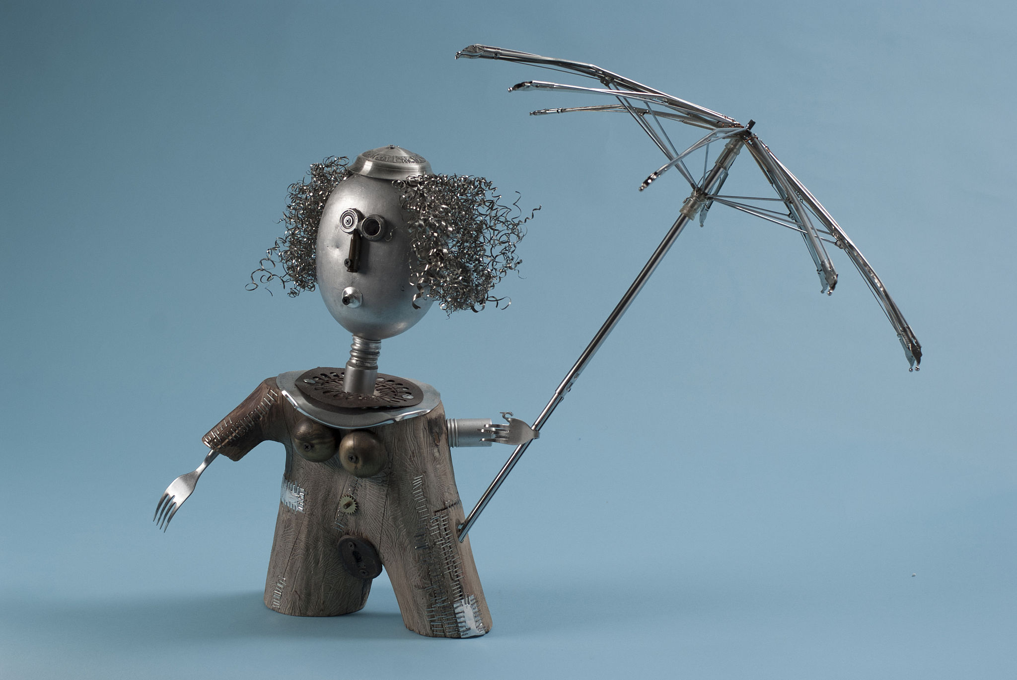 recycled metal art