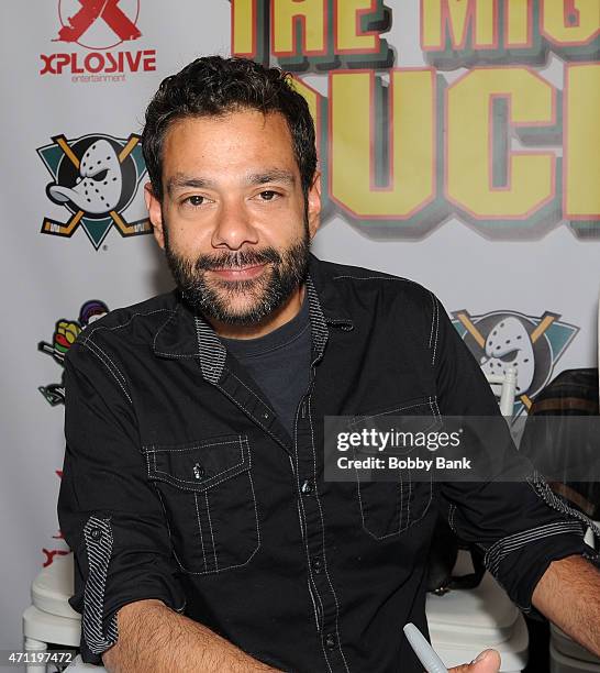 Shaun Weiss from the movie "The Mighty Ducks" attends day 2 of the Chiller Theater Expo at Sheraton Parsippany Hotel on April 25, 2015 in Parsippany,...