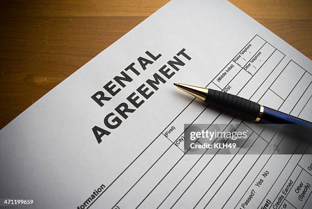 contrato de alquiler - evento mensual fotografías e imágenes de stock