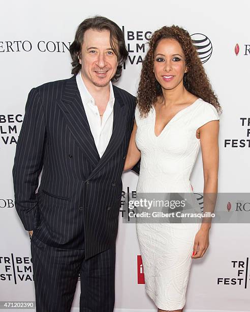 Actors Federico Castelluccio and Yvonne Maria Schaefer attend the closing night screening of 'Goodfellas' during the 2015 Tribeca Film Festival at...